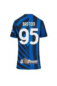 Inter Milan Alessandro Bastoni #95 Voetbaltruitje Thuis tenue Dames 2024-25 Korte Mouw